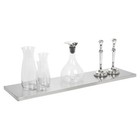 Wall Mounted Stainless Steel Shelf With Metal Brackets 23.5cmx90cm Display Rack