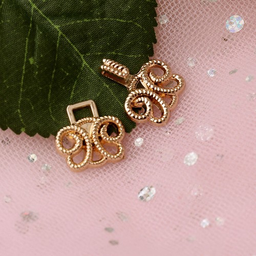 5 Pairs Fashion Swirl Flower Cape Cloak Clasp Fasteners Sew On_Hooks Eyes Clip - Picture 53 of 55
