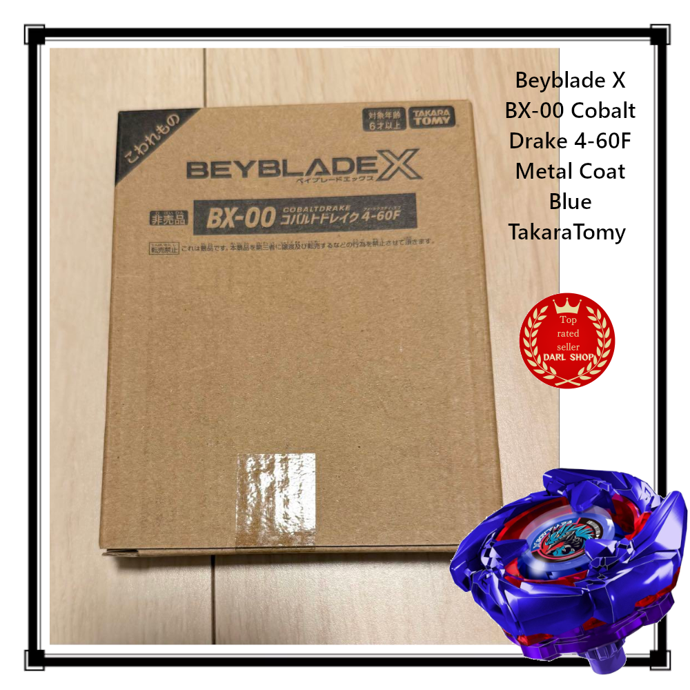 Beyblade X BX-00 Cobalt Drake 4-60F Metal Coat Blue TakaraTomy New
