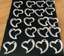 HEARTS METAL ALLOY LARGE 20 FOR JEWELLERY OR CRAFT MAKERS Special Offer