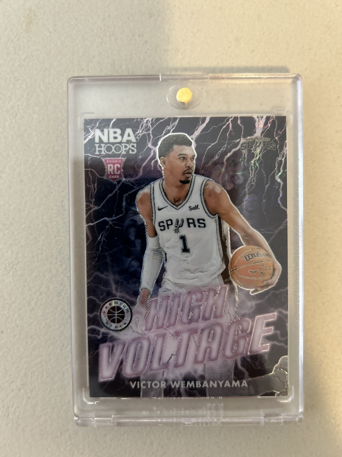 2023-24 NBA Hoops Premium Stock - Rookie High Voltage Victor Wembanyama #10 SSP