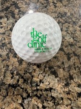 LOGO GOLF BALL-ORIGINAL 1980 S THE GOLF CLINIC AT PEBBLE BEACH, CALIFORNIA