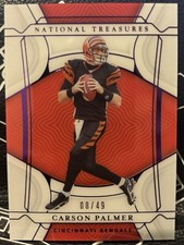 2021 Panini National Treasures Carson Palmer Purple 8/49 Cincinnati Bengals