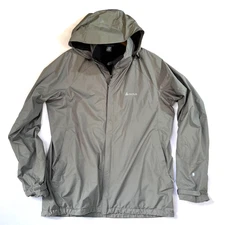 Odlo Logic Windproof Men’s Size L Jacket Khaki Windbreaker Fleece Lining Hooded