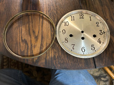Junghans tambour 7 1/4 metal clcok face and f...
