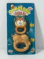 VTG Garfield Remco Baby Rattle & Teether Set – Sealed
