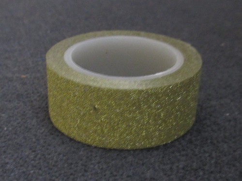Gold Sparkle Glitter Tape Self-Adhesive 3/8" on the Roll dxd