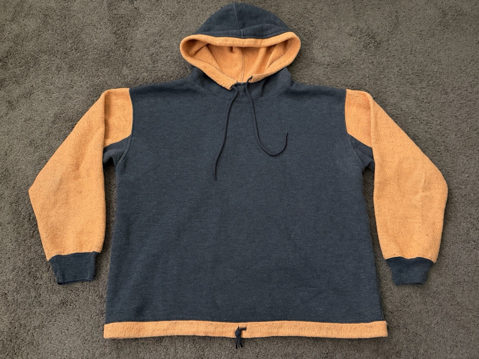 VTG 80s Rip Curl Pullover Two Tone Hoodie M Surf Skate True Vintage Style