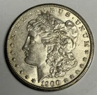 AU 1900-O Morgan Silver Dollar (All Original), U.S. $1 Coin Almost UNC