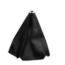 Car Shift Knob Dust Cover, Automotive Shifter Boot Sleeve Carbon Fiber Black