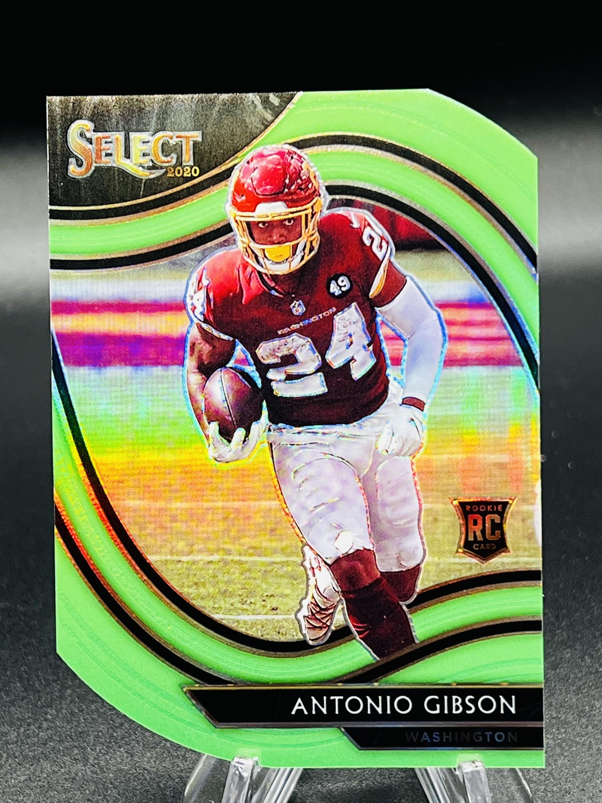 2020 Select #372 Antonio Gibson Neon Green Die Cut RC Rookie Commanders NM-MT