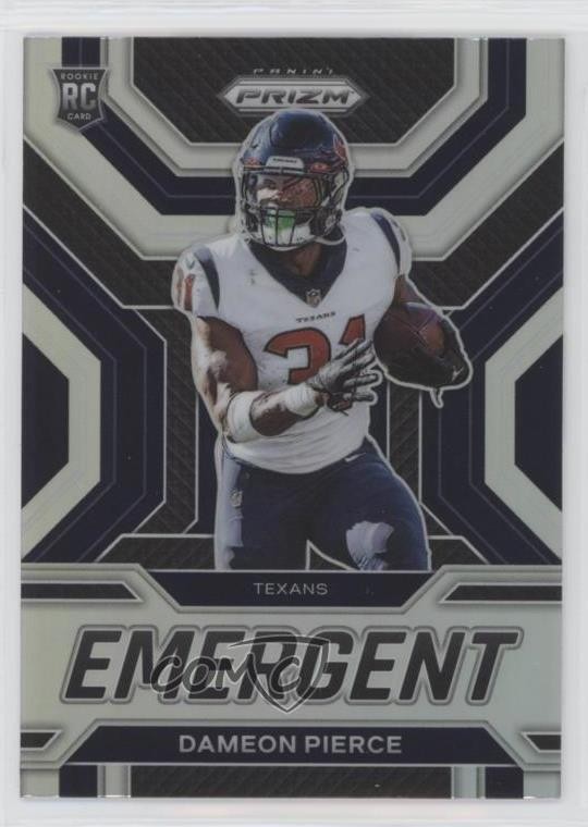 2022 Panini Prizm Emergent Silver Prizm Dameon Pierce #E-15 Rookie RC 11pj