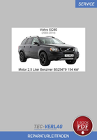 PDF Volvo XC90 (03-14) Reparaturanleitung Motor 2,5 L Benziner 154 Kw B5254T9