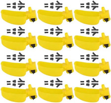 12Pcs Quail Waterer Automatic Bird Water Cups Plastic Drinking Cup Bowl