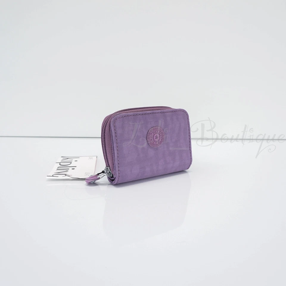 Mini Cartera Kipling Tops Cremallera Estuche para Tarjetas a Presión KI0807 Poliamida Púrpura Pasión Nueva con Etiquetas Foto 2 de 4