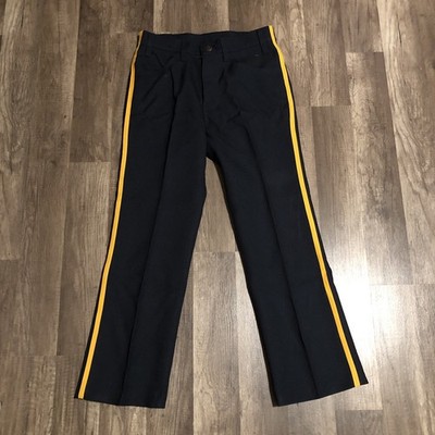Vintage Levi Strauss Navy Uniform Dress Trousers Gold Stripe 29 x 26.5