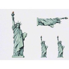 4 x 'Statue Of Liberty' Temporary Tattoos / Transfers (TO00014850)
