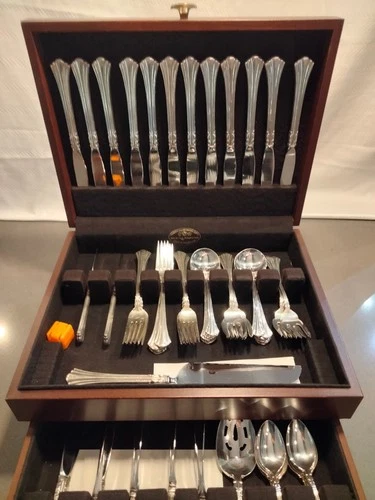 18th Century by Reed & Barton Sterling Silver Flatware Set 12 Service 74 Pieces