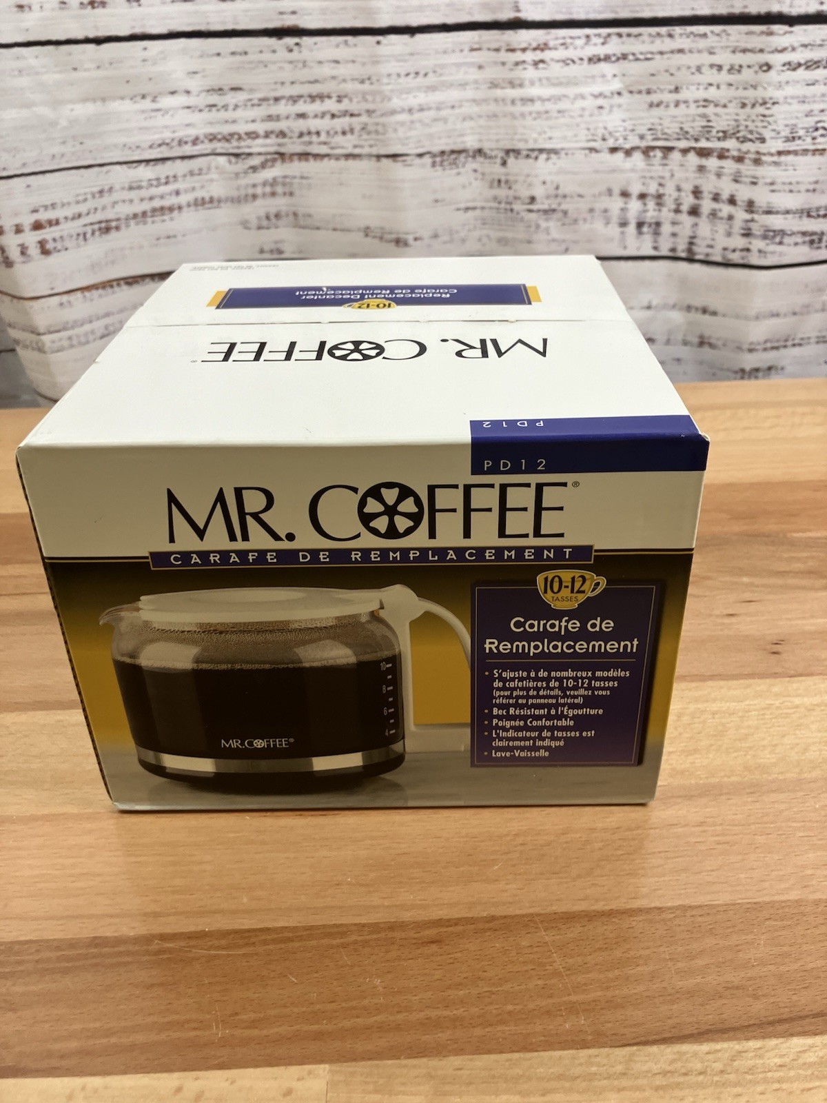 Mr Coffee 10-12 Cup Glass Replacement Carafe PD-12 Brand New