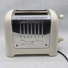 Dualit DLT2Pa 2-Slice Toaster Cream Stainless Steel - Tested Working
