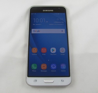 Samsung SM-J320P Galaxy J3 Sprint Cell Phone  GOOD (White)