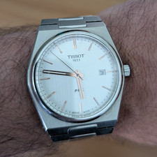 Tissot PRX Quartz 40mm White Dial Steel Bracelet Date T137.410
