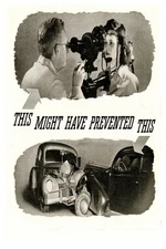 Vintage Safety Poster (1950s) 🚗 Eye Exam - 24x36” - Mid-century Modern Decor 💎