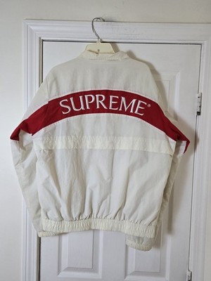 Supreme Arc Track Jacket FW17 White Men's Size XL Lightweight