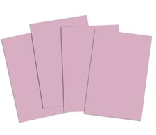 A2 220 GSM Coloured Card - Pastel Pink Pack of 50 Sheets