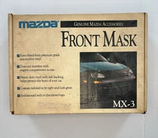 NOS 1991-1997 Mazda MX-3 Hood Bra, Front Mask, New Old Stock, Original Box