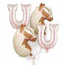 Cowgirl Balloons, Horse Balloons For My First Rodeo Girl Decorations