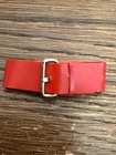 Vintage Barbie Red Belt Gold Buckle Original Mattel Doll Accessory