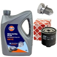 MotoröL Filter Set 10W-40 4 Liter + ÖLablassschraube FüR Audi Seat Skoda VW Polo