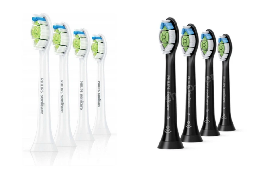 4 cabezales de cepillo de dientes originales Philips Sonicare W2 Optimal White HX6064 BLANQUEAMIENTO