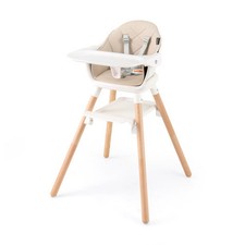 6 in 1 Convertible Highchair with Safety Harness and Removable Tray-Beige - Colo