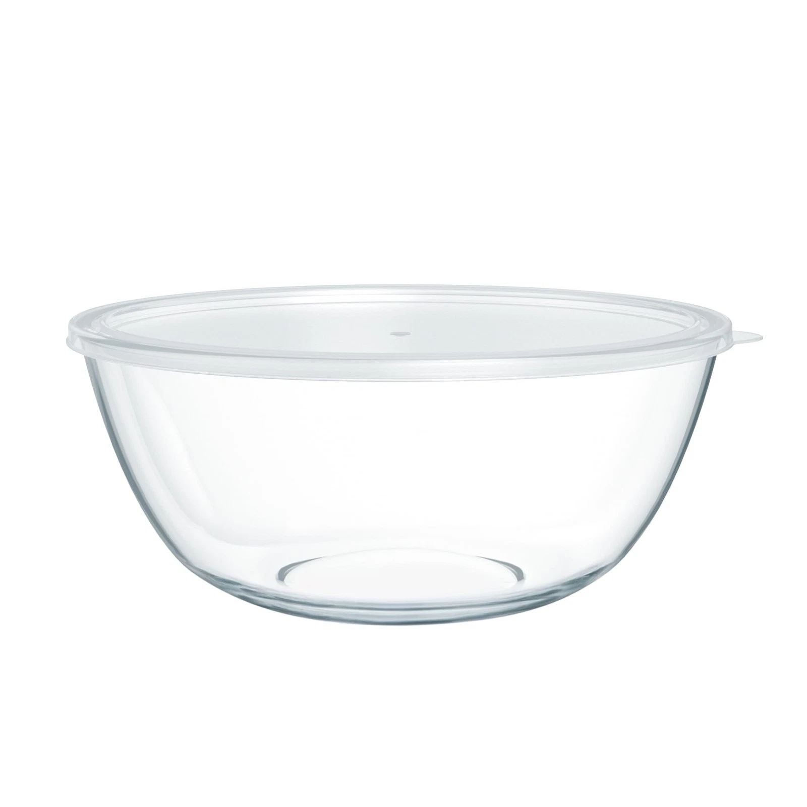 Quald 4.7 Qt Extra Large Glass Mixing Bowls Clear Glass Salad Cooking Bowls...