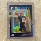2024 Panini Donruss Optic - Rated Rookie Drake Maye #229 Blue Hyper Prizm (RC)