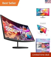Curved 27-inch Prime Monitor up to 100Hz 1080p, HDMI x2, VGA, 99 sRGB, Built...