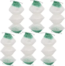 6 Pcs Propane Lantern Mantles #95 3-Layer Gas Mantles with Clips for Camping