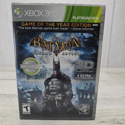 Batman: Arkham Asylum Game of the Year Edition Xbox 360 w/ Manual