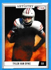 2024 Sage Artistry Football Silver Parallel Tyler Van Dyke #6 Wisconsin