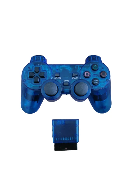 2 x Wireless Controller Gamepad Kabellos für Playstation 2 Ps1 Ps2 Blau - Bild 4 von 4