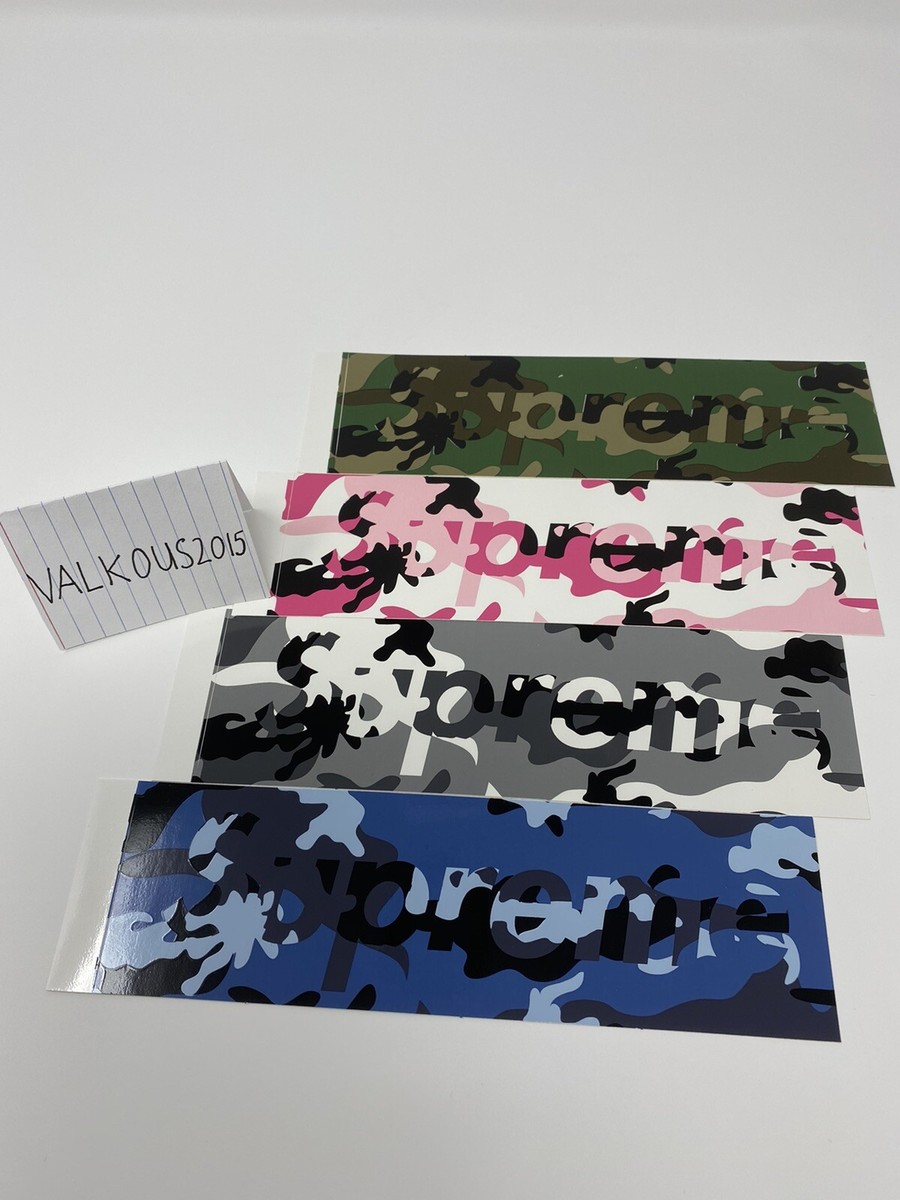 Supreme Camo Box Logo Sticker Set FW20 *LIMITED*