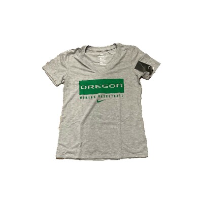 NWT New Oregon Ducks Women's Basketball V-Neck Tri Blend Shirt XS
