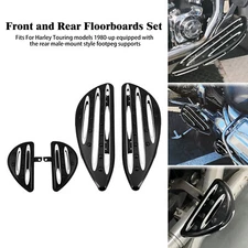 Driver Passenger Floorboards Foot Board Pegs For Harley Touring Road King Dyna