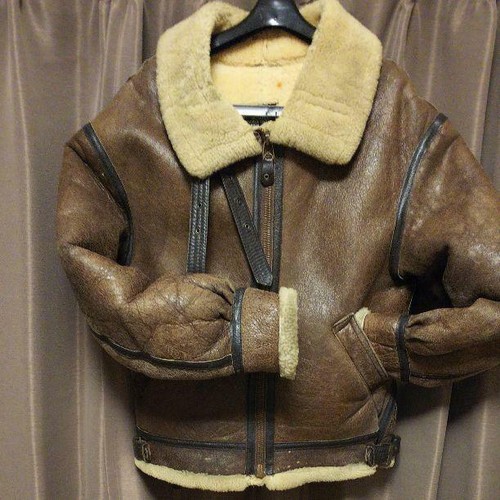 AVIREX B-3 Boa Leather Flight Jacket 