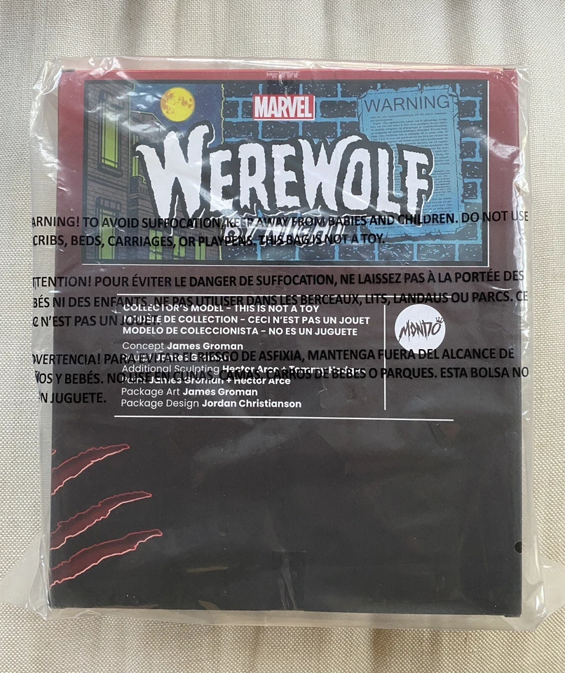 Vinilo suave Mondo Werewolf By Night Blood Moon variante de James Groman LE 200 Foto 2 de 4