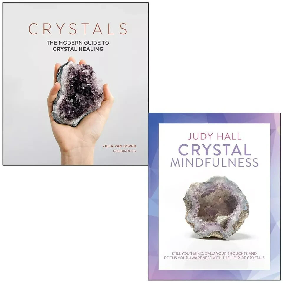 Crystals Yulia Van Doren, Crystal Mindfulness By Judy Hall 2 Books Collection