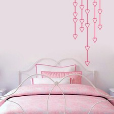 Hanging Hearts Wall Decal - Shapes, Nursery, Kids, Baby, Bedroom, Wall Sticker