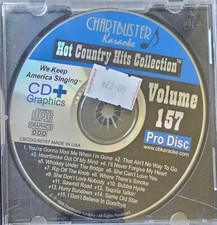 157 VOL HOT COUNTRY HITS PROFESSIONL SERIES CHARTBUSTERS KARAOKE CDG RARE